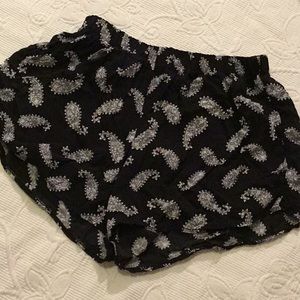 Brandy Melville Black and White Soft Shorts